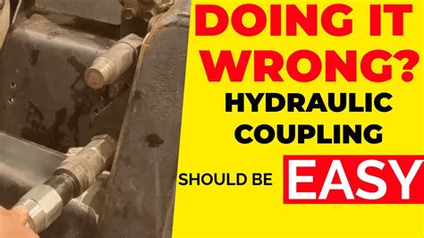 skid steer hydraulic couplers leaking|quick release coupling leaking.